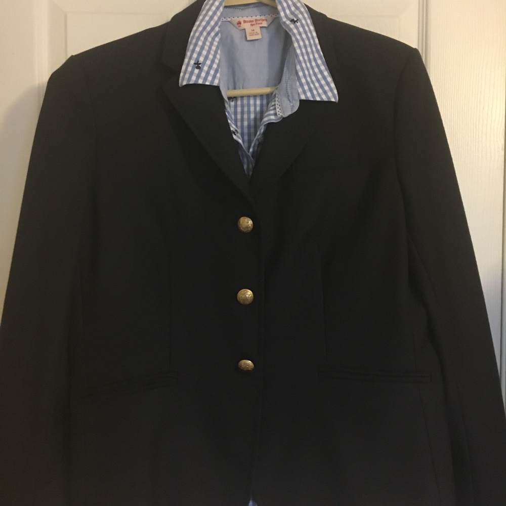 J Crew Navy Blazer size 14